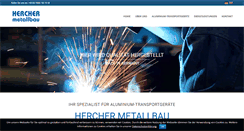 Desktop Screenshot of metallbau-hercher.de