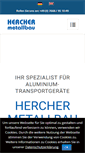 Mobile Screenshot of metallbau-hercher.de