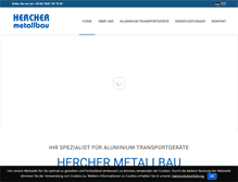 Tablet Screenshot of metallbau-hercher.de